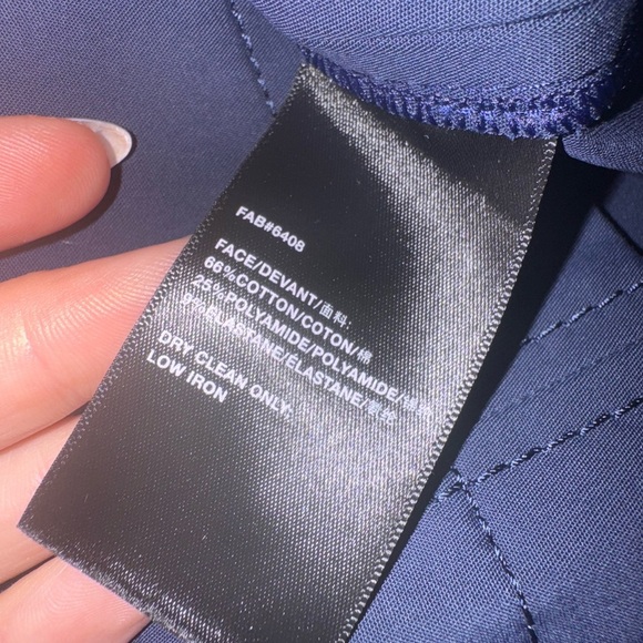 Lafayette 148 New York Kylie Short-Sleeve Navy Shirt Dress Sz 10 Classic Casual - Picture 4 of 13